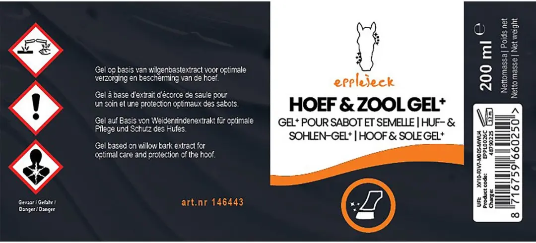 Epplejeck Hoef & Zool Gel+ - 200ml - afbeelding 2 van 4