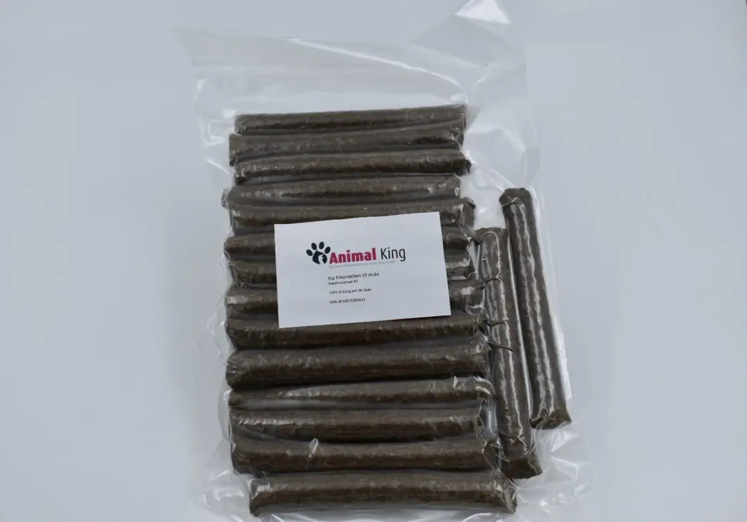Kip frikandellen-16 stuks-hondensnacks-Animal King-+ gratis Animal King snackje