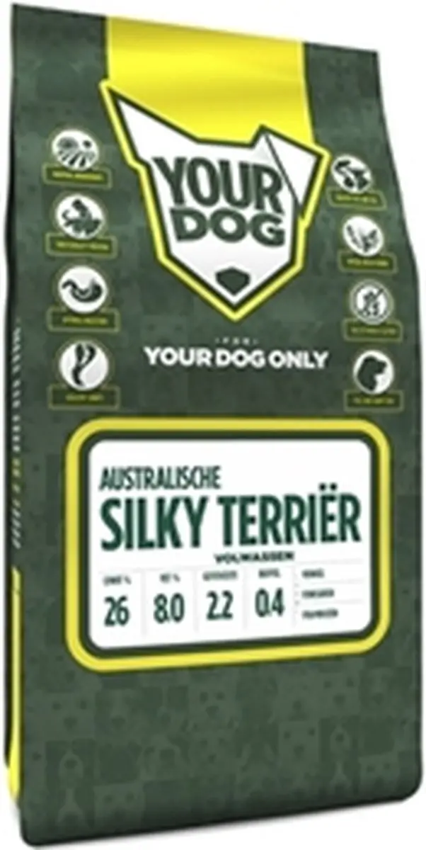 Yourdog Australische Silky Terriër Volwassen Hondenbrokken 12kg - afbeelding 3 van 3