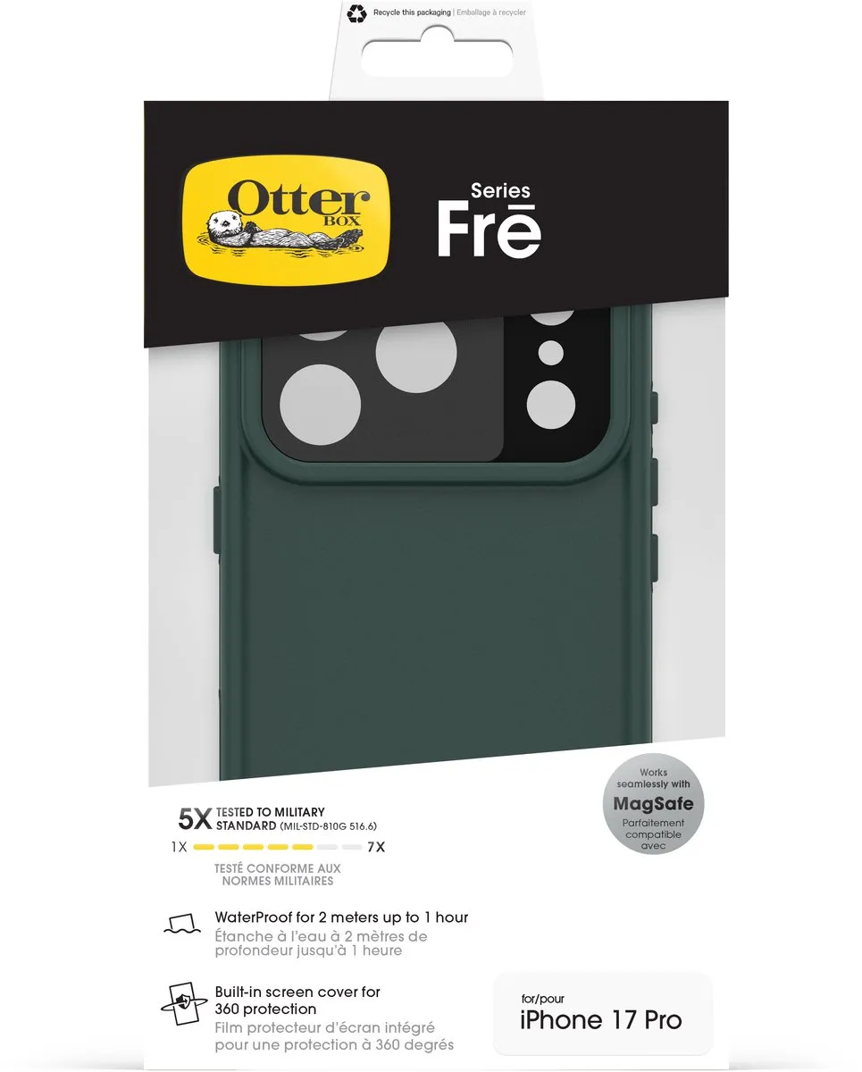 OtterBox Fre MagSafe iPhone 17 Pro Hoes - Groen - 77-99770