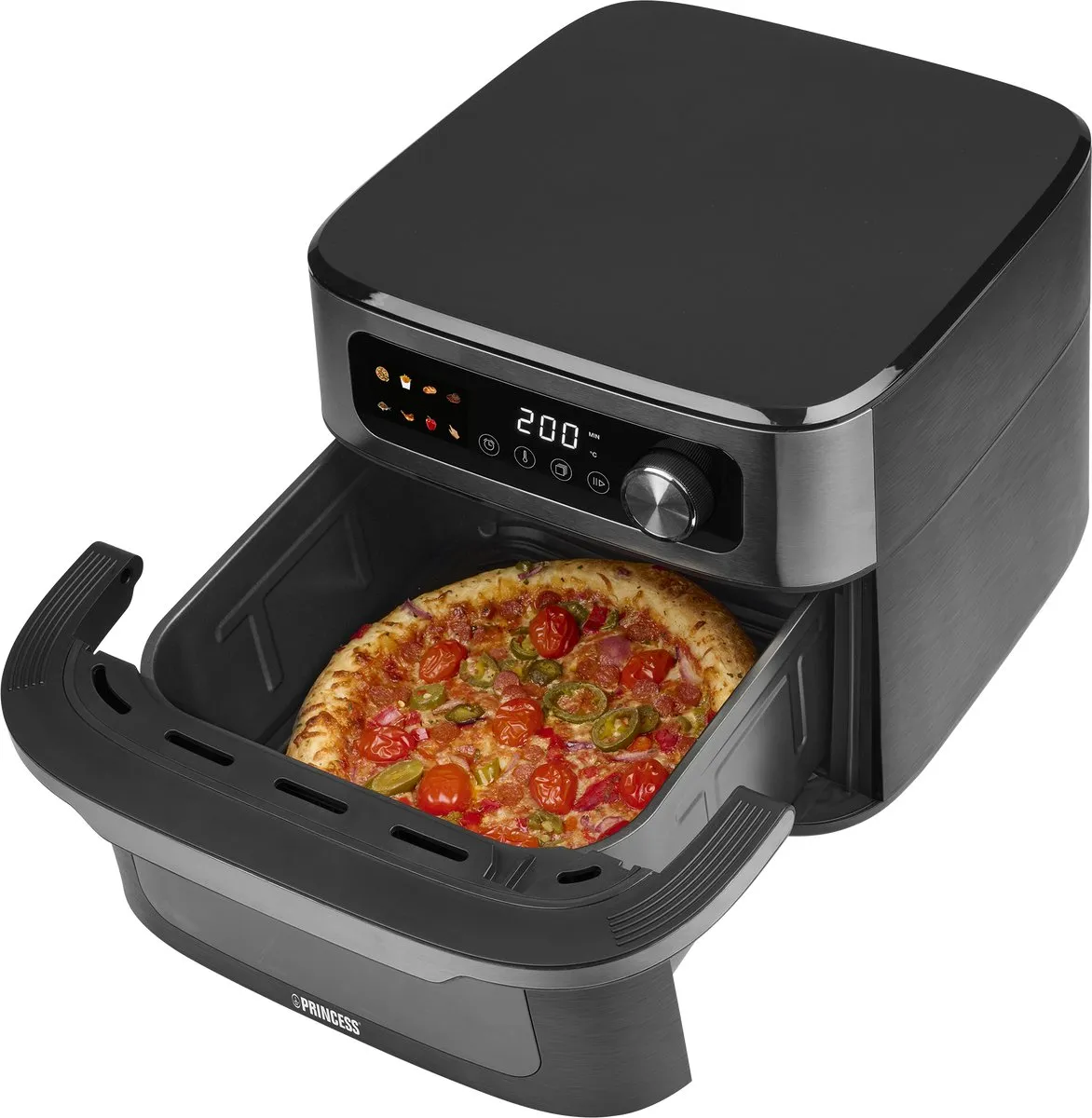 Princess Maxi Crisp Digital Airfryer 182480 - 1700W - 8 Programma's - Zwart - afbeelding 6 van 6