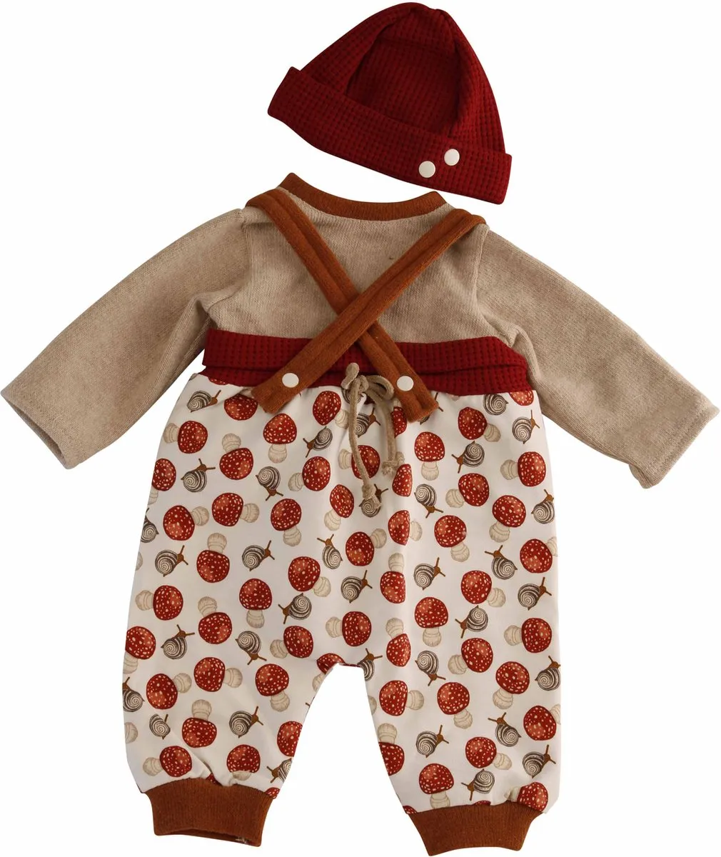 Schildkröt Poppenkleding Rood/Wit