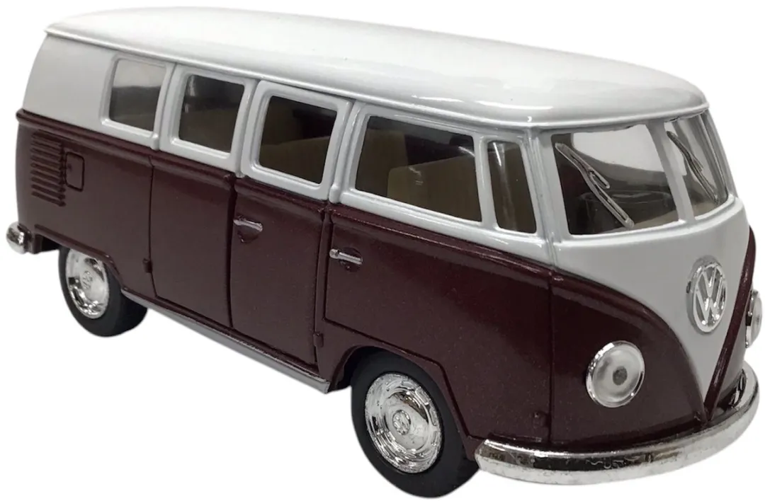 Toys Amsterdam Bus Volkswagen Classic 1962 Die-cast 1:32 Bordeaux