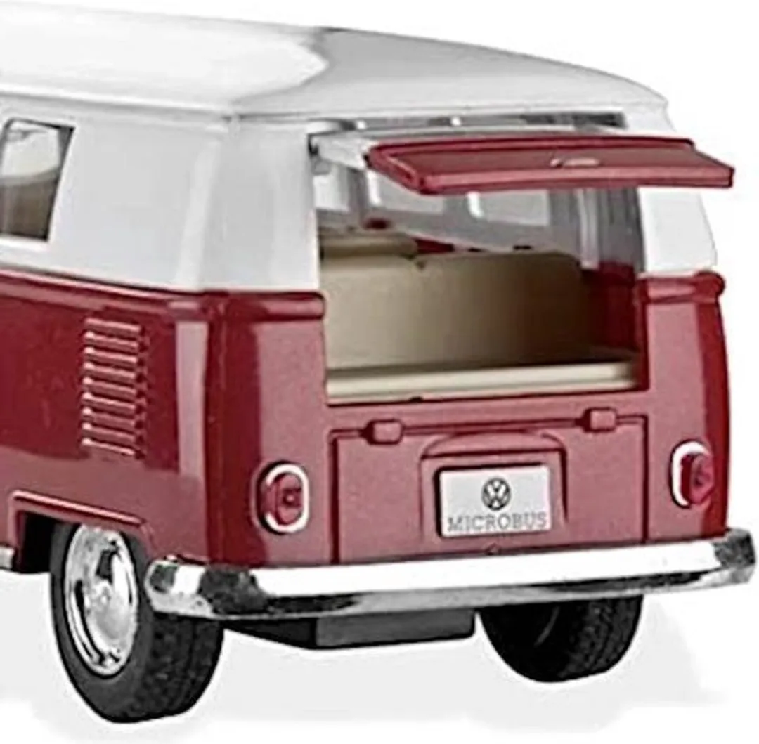 Toys Amsterdam Bus Volkswagen Classic 1962 Die-cast 1:32 Bordeaux