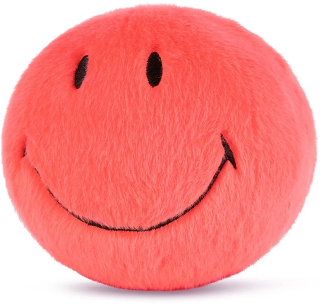 Bon Ton Toys Smiley Fuzzy 13cm - Bright Coral
