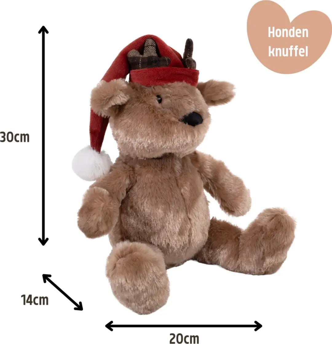 Rosewood Cupid & Comet Bram Beer Kerst Hondenspeelgoed - afbeelding 2 van 5