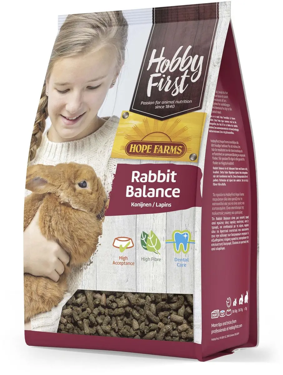 HobbyFirst Hope Farms Rabbit Balance konijnenvoer - 1,5kg - afbeelding 2 van 3