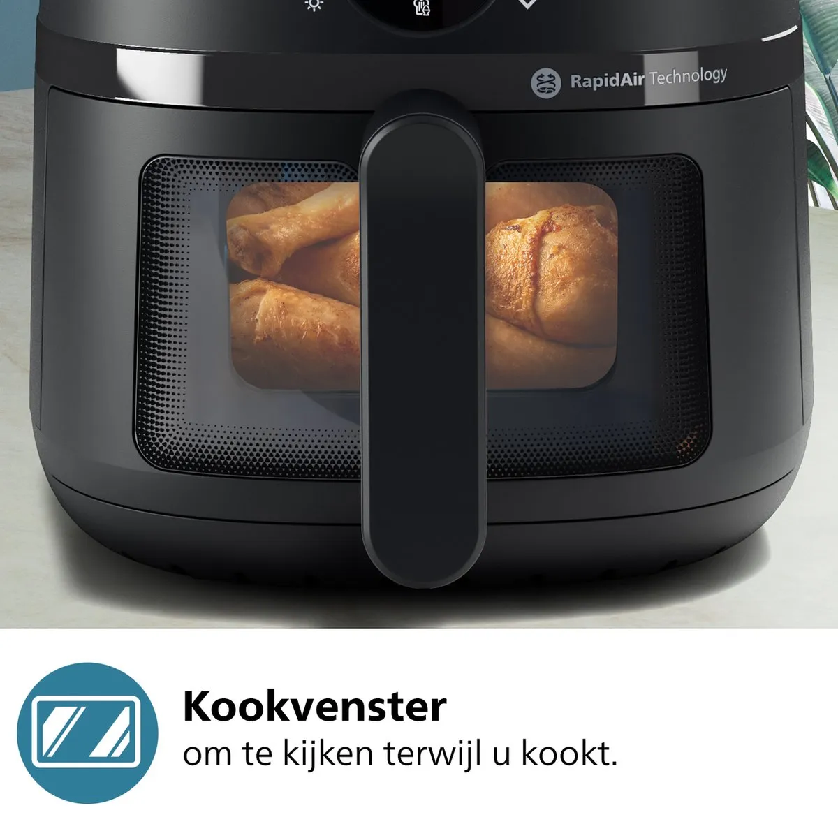 Philips 2000 Series Airfryer NA220/00 - 4.2L - 1500W - Zwart - afbeelding 6 van 6