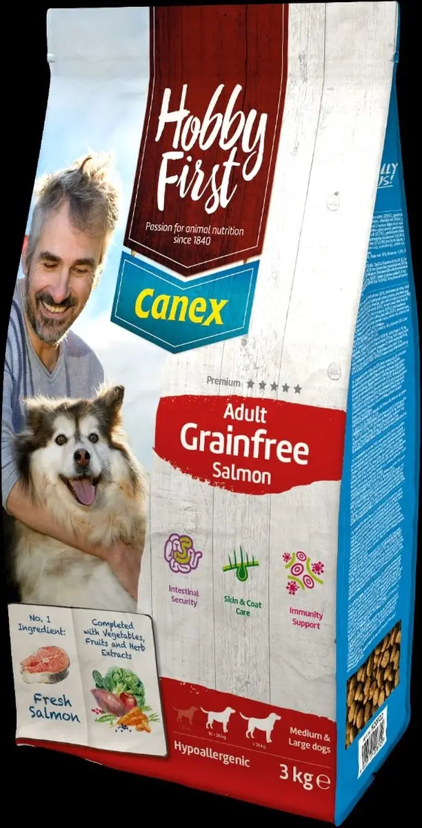 Hobby First Canex Adult Grainfree Salmon 3kg