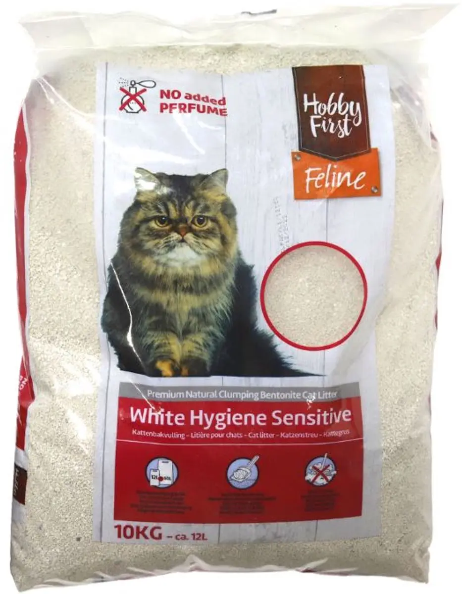 HobbyFirst Kattenbakvulling White Hygiene Sensitive - 12L - afbeelding 2 van 3