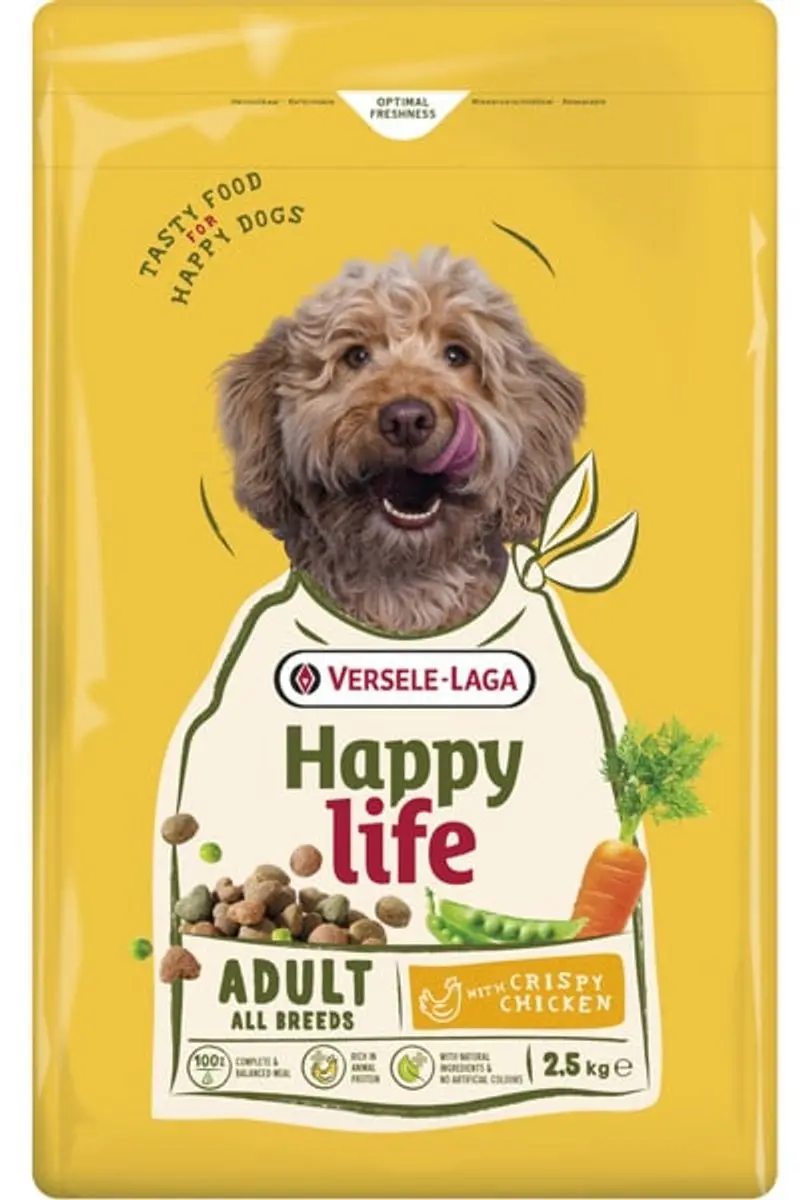 Happy Life Adult Hondenbrokken Kip 2.5kg - afbeelding 2 van 2