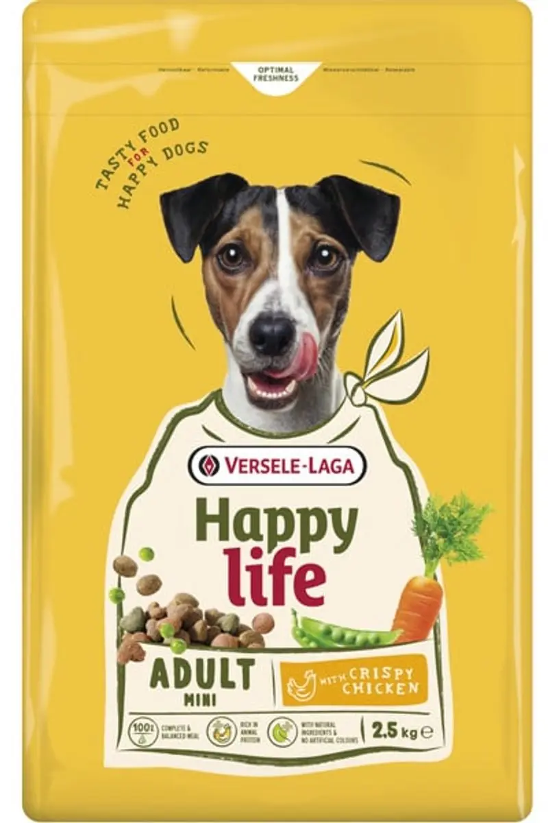 Happy Life Adult Mini Hondenbrokken Kip - 2.5kg - afbeelding 3 van 4