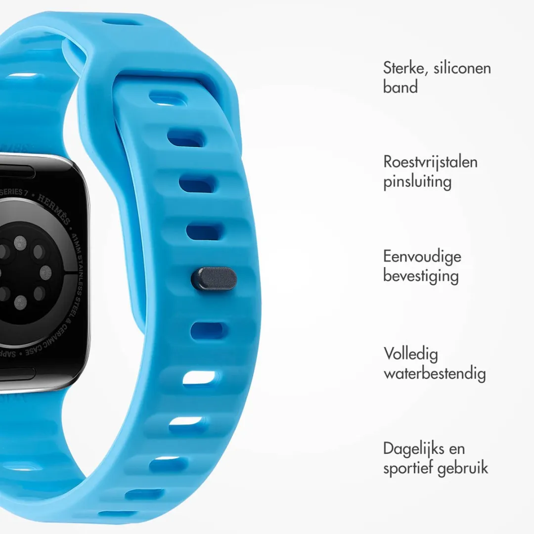 Imoshion Active Sport Siliconen Bandje Apple Watch - Blauw