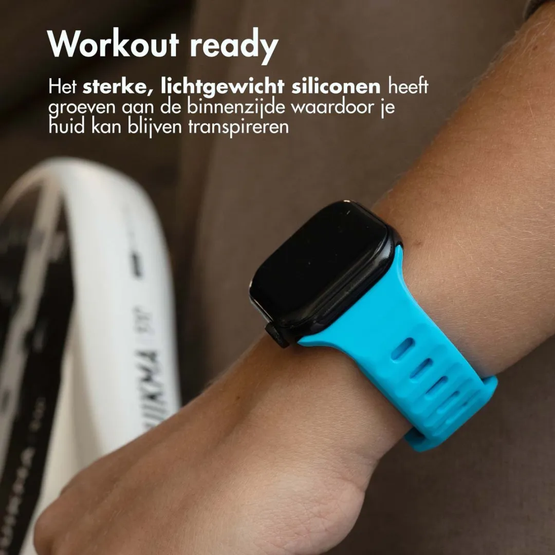 Imoshion Active Sport Siliconen Bandje Apple Watch - Blauw