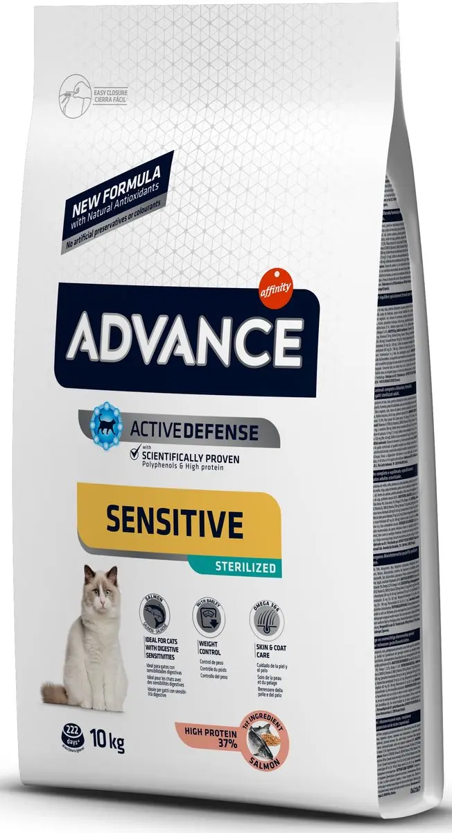 Advance Sterilized Sensitive Kattenvoer - Zalm - 10kg - afbeelding 4 van 6