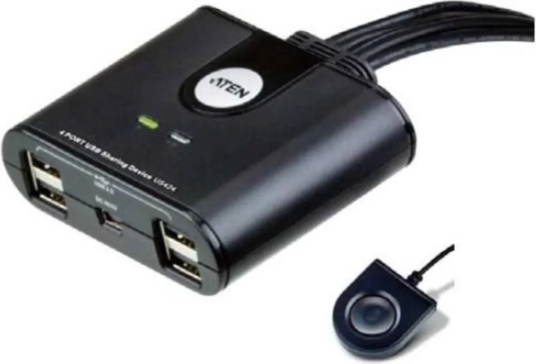 Aten 14016482 USB Schakelaar - 4 Poorten Zwart