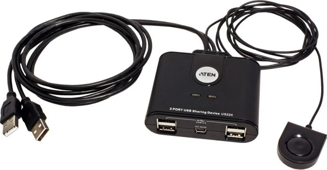 Aten 14016482 USB Schakelaar - 4 Poorten Zwart