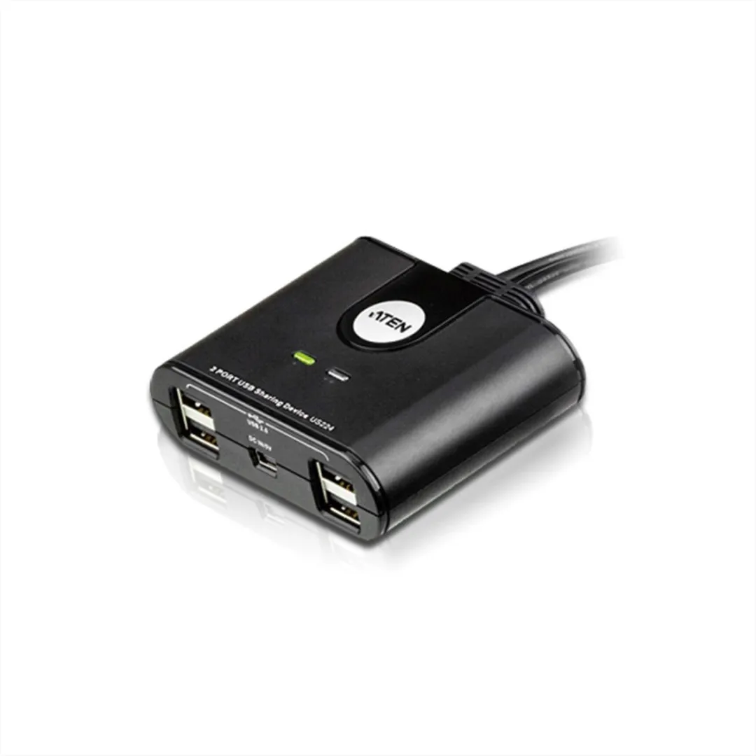 Aten 14016482 USB Schakelaar - 4 Poorten Zwart