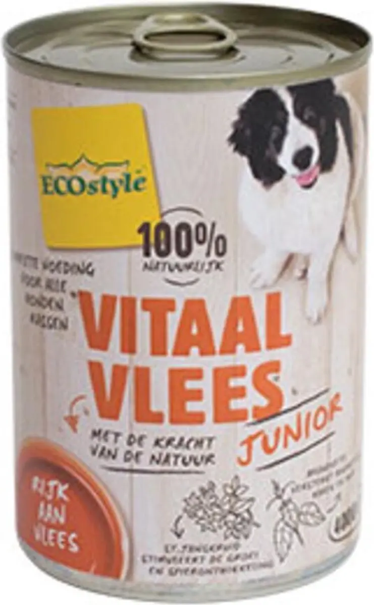 VITALstyle Hondenvoer Nat Puppy Junior 6x 400g - afbeelding 3 van 6