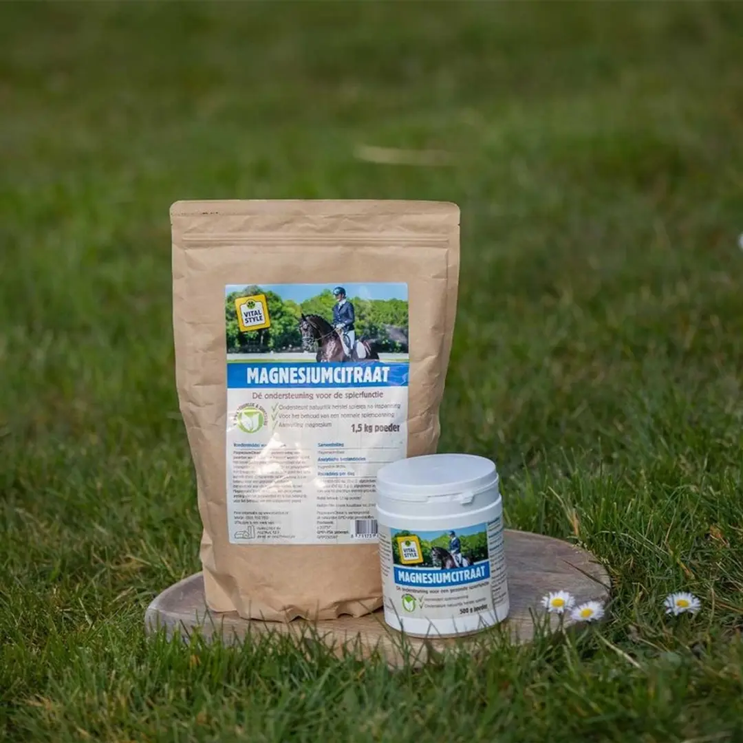 VITALstyle Magnesiumcitraat Paardensupplement 1,5kg - afbeelding 4 van 6