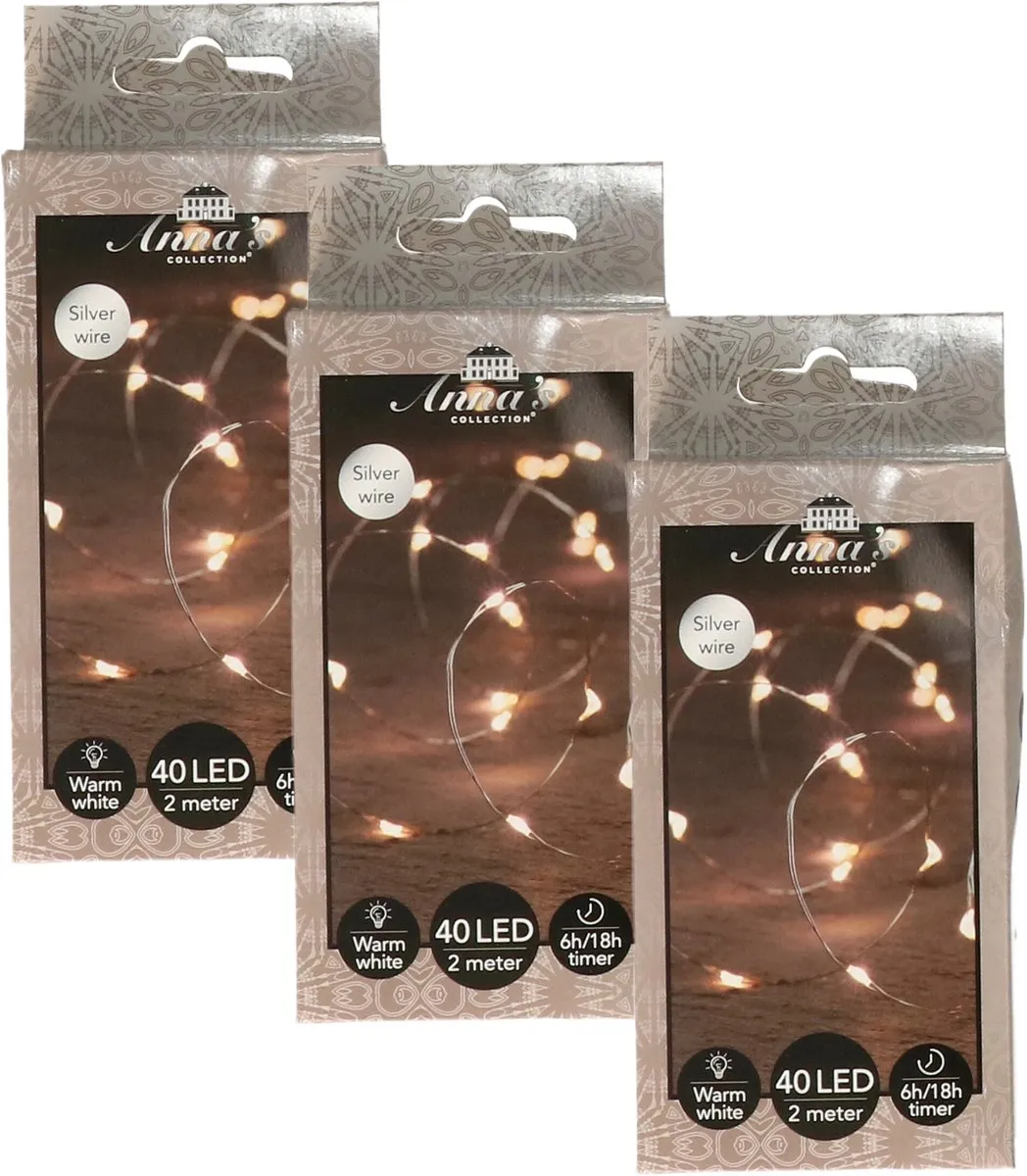 Anna's Collection Draadverlichting 100 LED Warm Wit