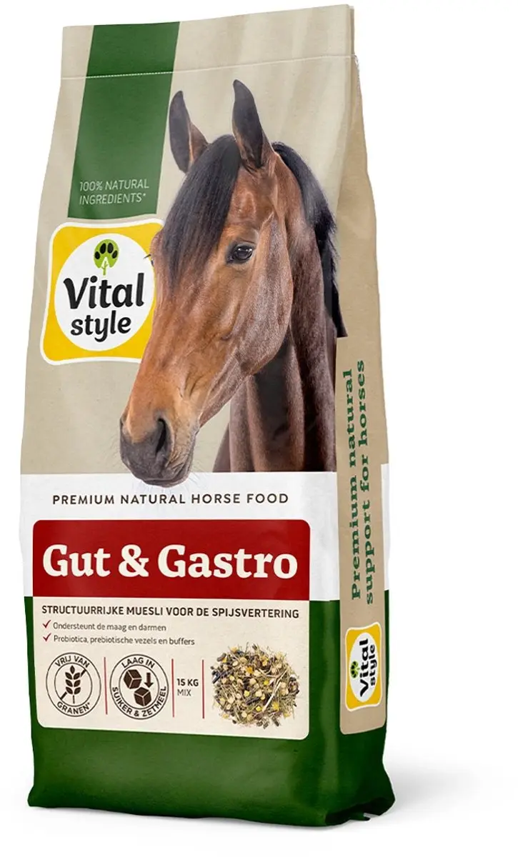 VITALstyle Gut & Gastro Paardenmuesli - 15 kg - afbeelding 2 van 5