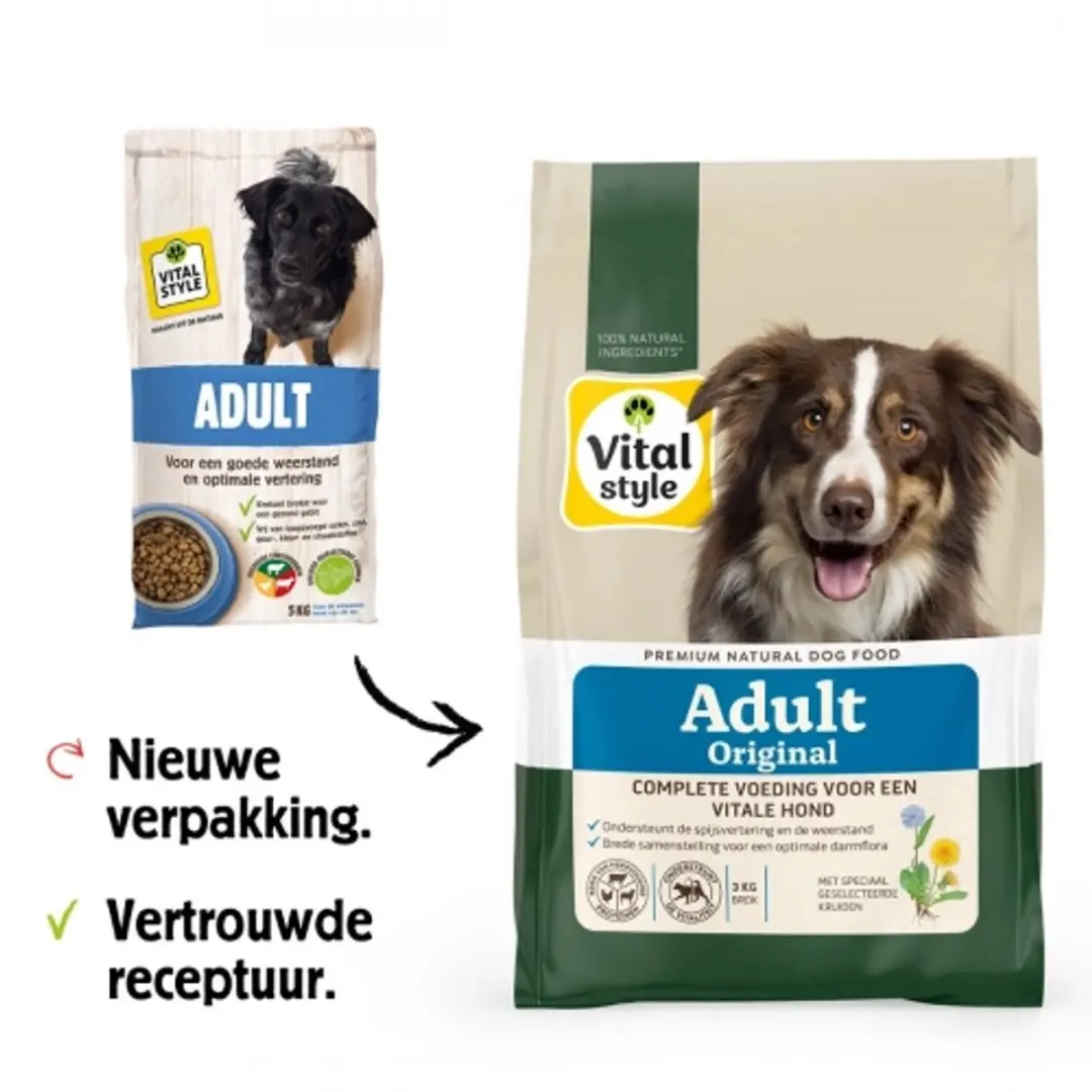 VITALstyle Adult Original Hondenvoer - 3 kg - afbeelding 6 van 6
