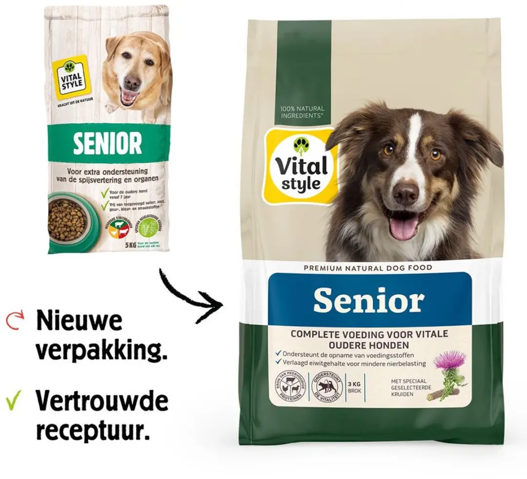 VITALstyle Senior Hondenbrokken - 12kg - afbeelding 6 van 6