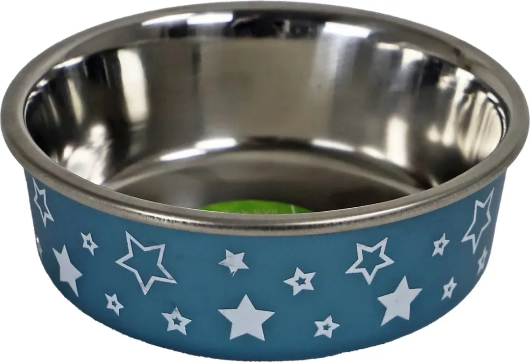 Boon Eetbak RVS Sterrenprint 11cm/290ml Blauw