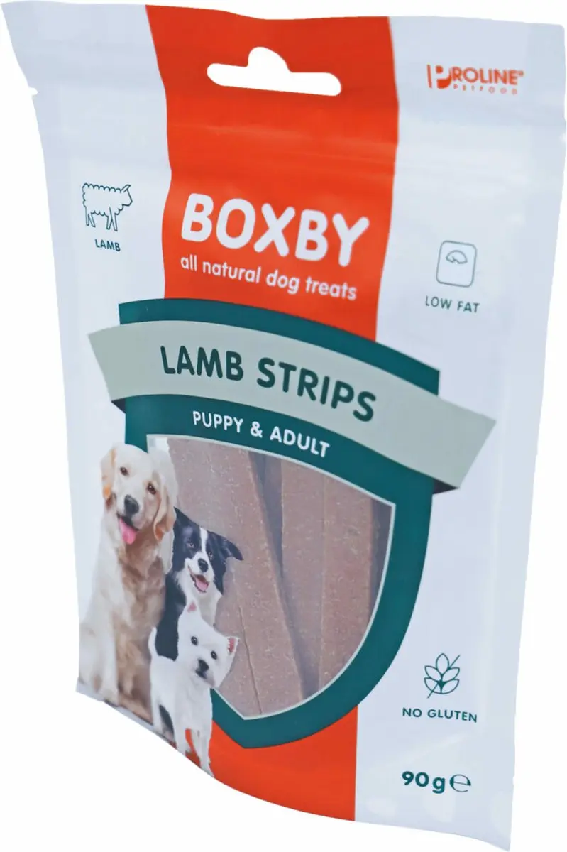Proline Boxby Strips Lam Hondensnack - 90g - afbeelding 2 van 4