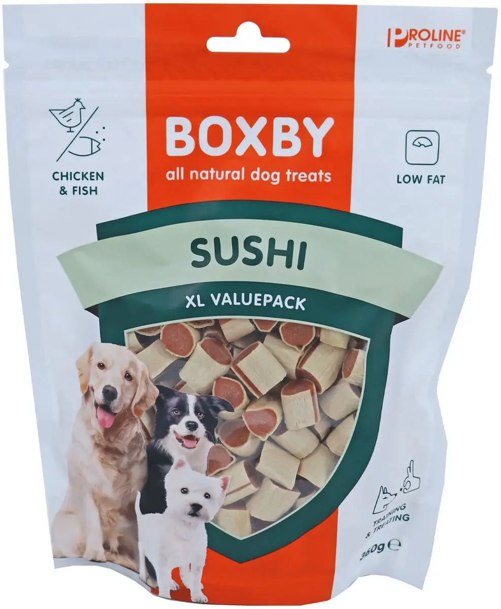 Proline Boxby Original - Kip & Vis - Hondensnacks - 360 g - afbeelding 4 van 6