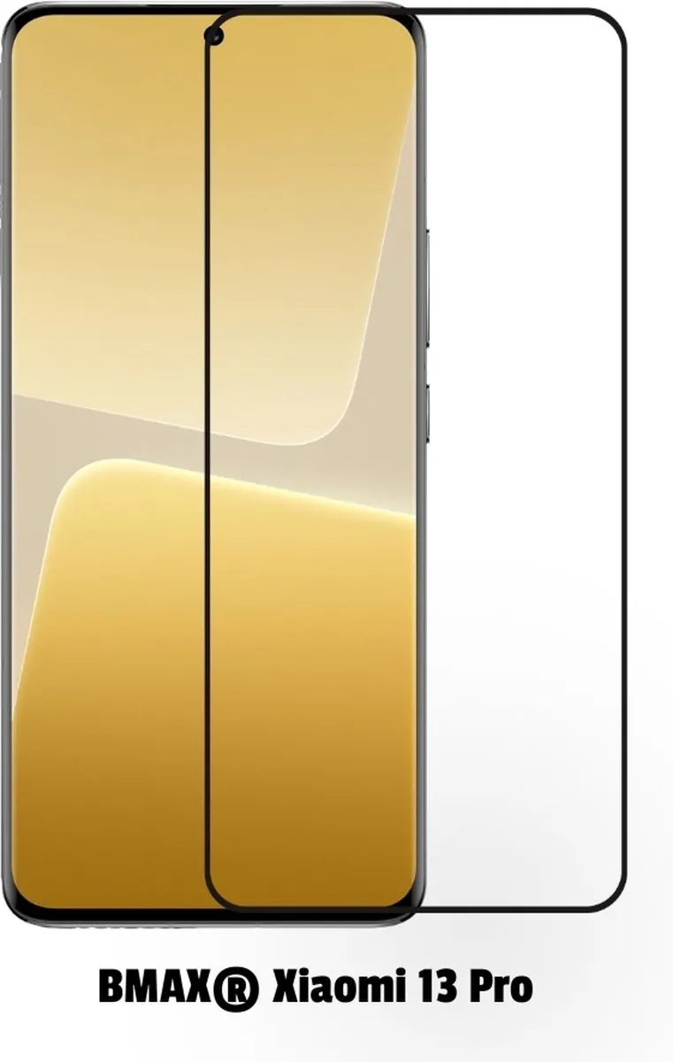 BMAX Xiaomi 13 Pro Full Cover Screenprotector - 2 Stuks - Zwart