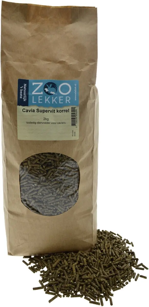 Zoolekker Cavia Supervit korrel 2kg