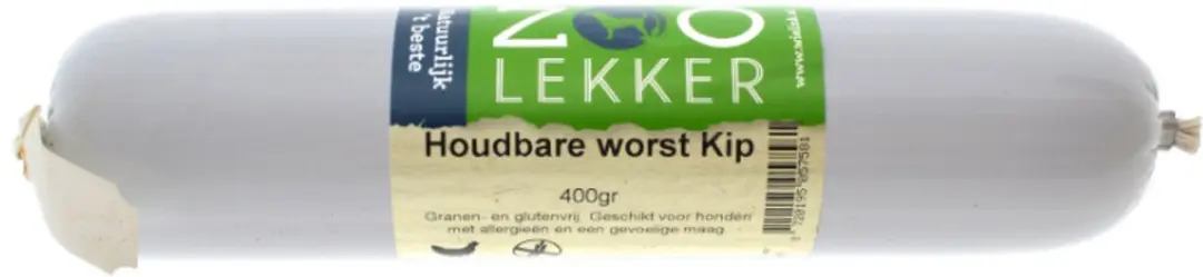 Zoolekker Houdbare Worst Kip 400 gram