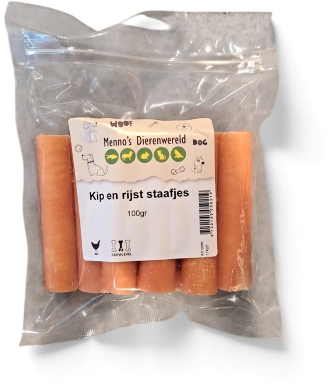 Zoolekker Kip en rijst staafjes