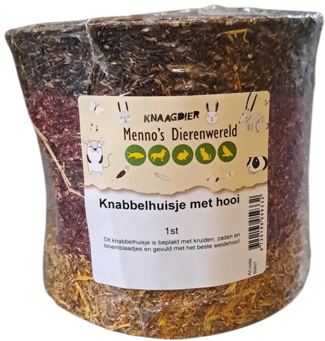 Zoolekker Knabbelhuisje met hooi
