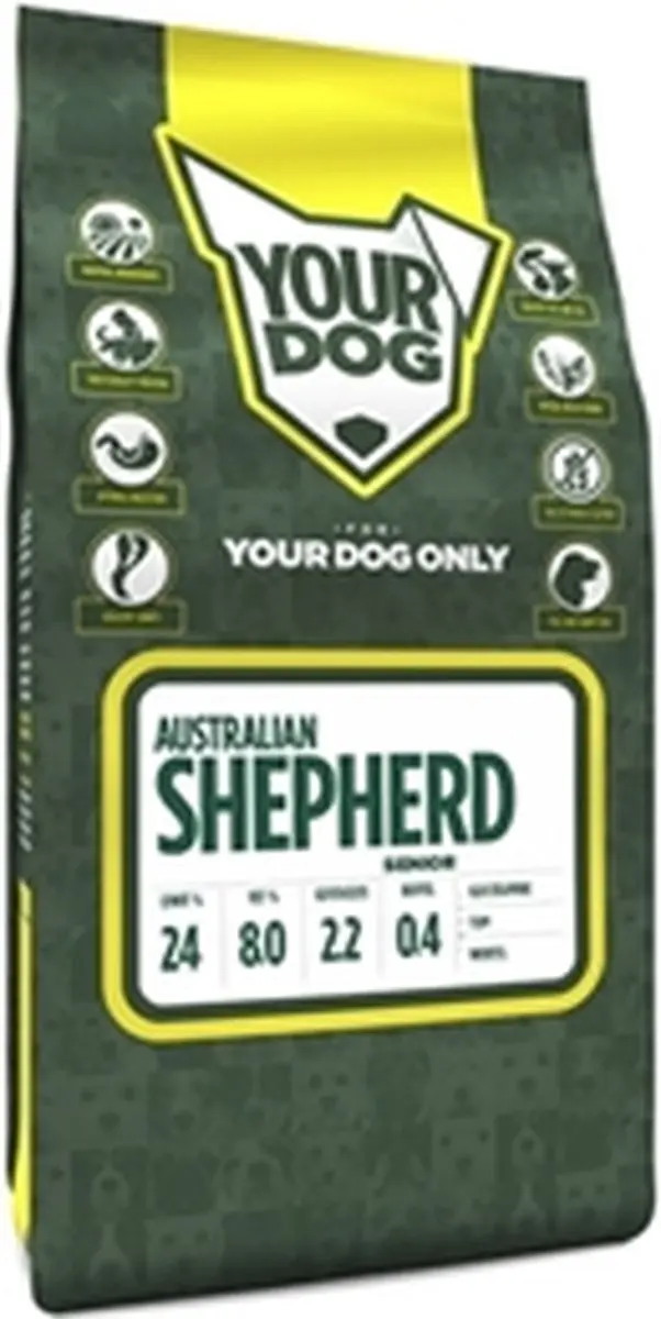 Yourdog Australian Shepherd Senior Hondenbrokken 12kg - afbeelding 3 van 3