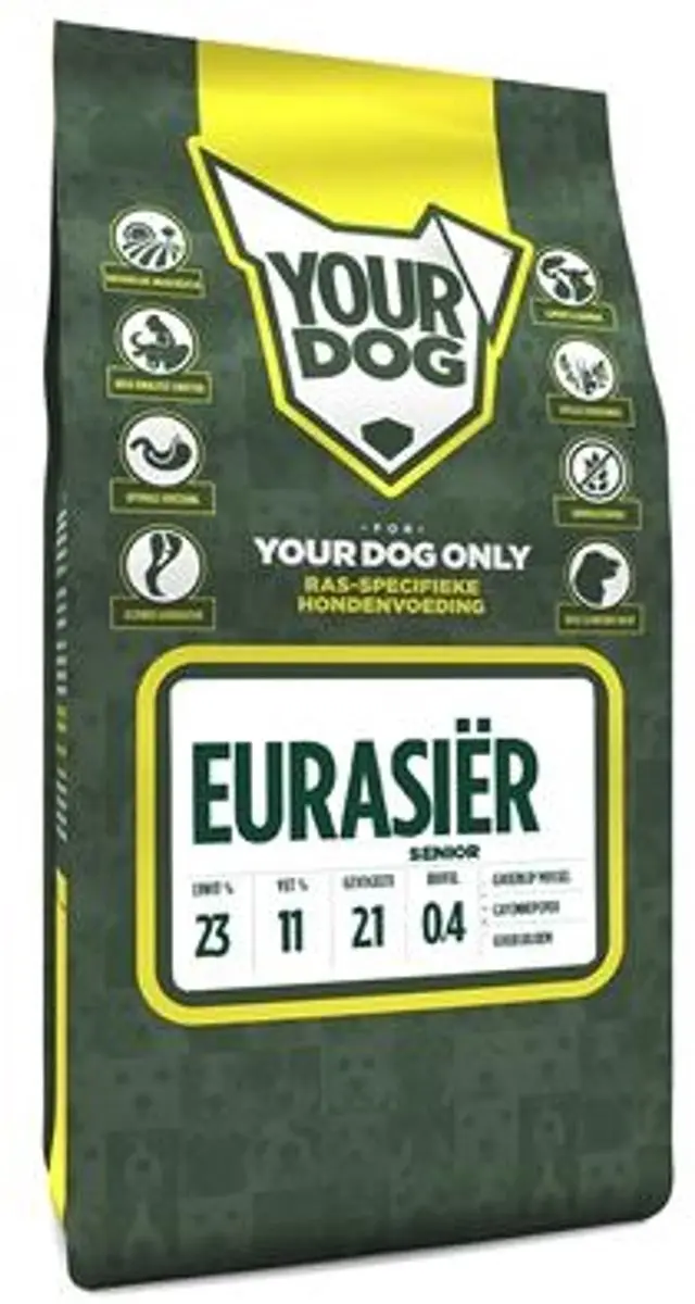 Yourdog Eurasiër Senior Hondenbrokken - 12kg - afbeelding 3 van 4