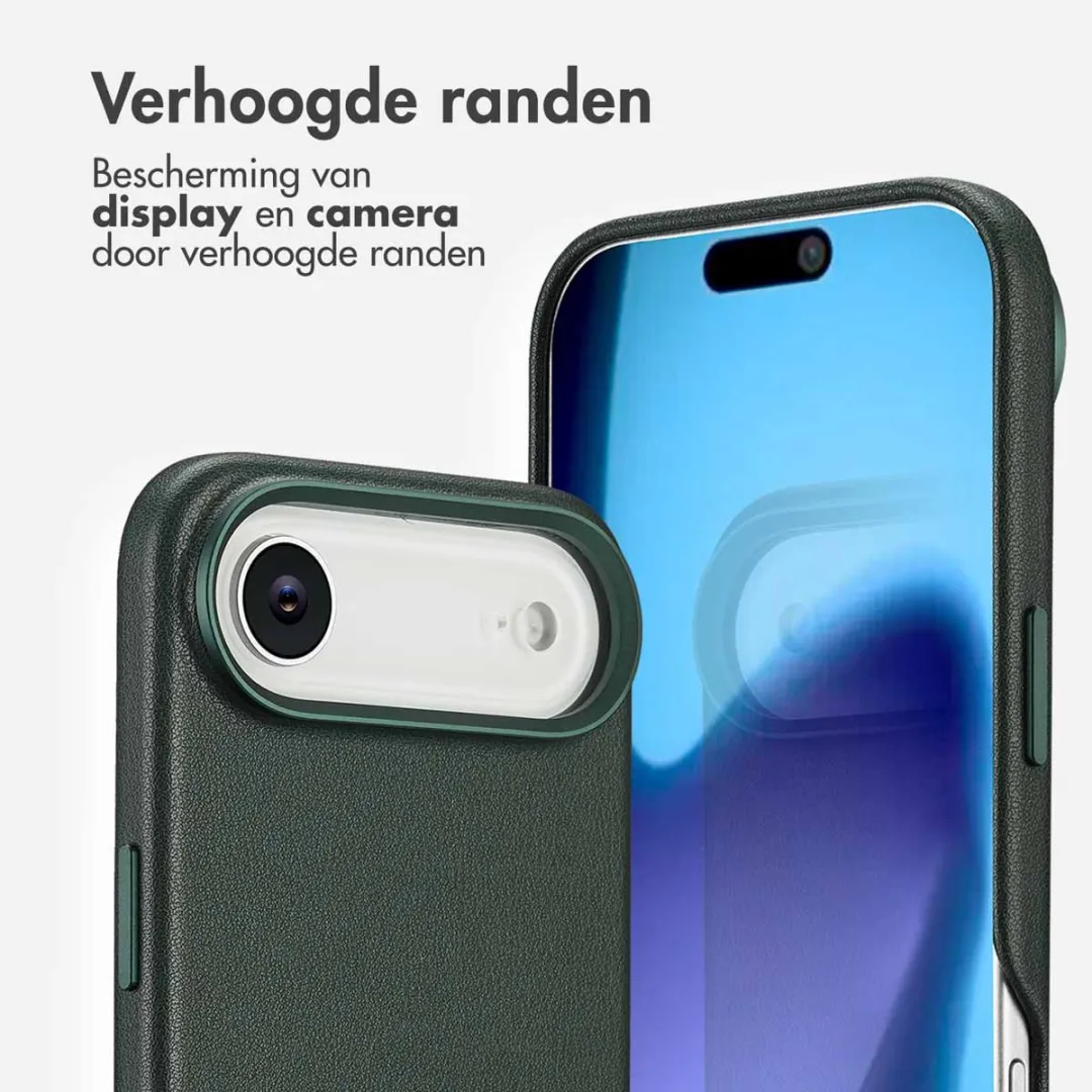 Accezz iPhone 17 Air Hoesje Cedar Green - MagSafe - 2 Pasjes