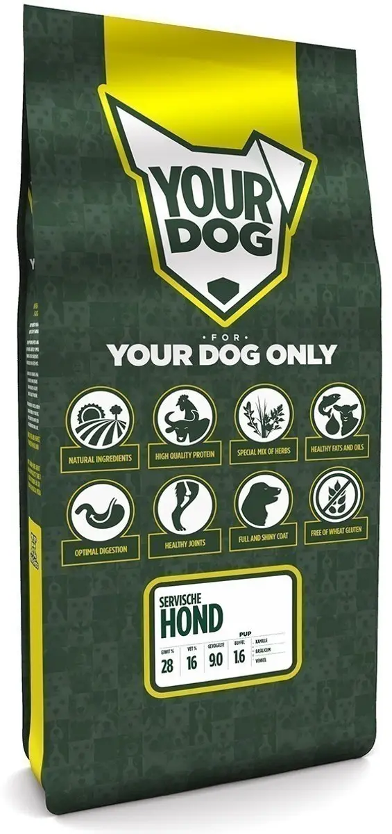 Yourdog Servische Hond Pup Hondenbrokken 12kg