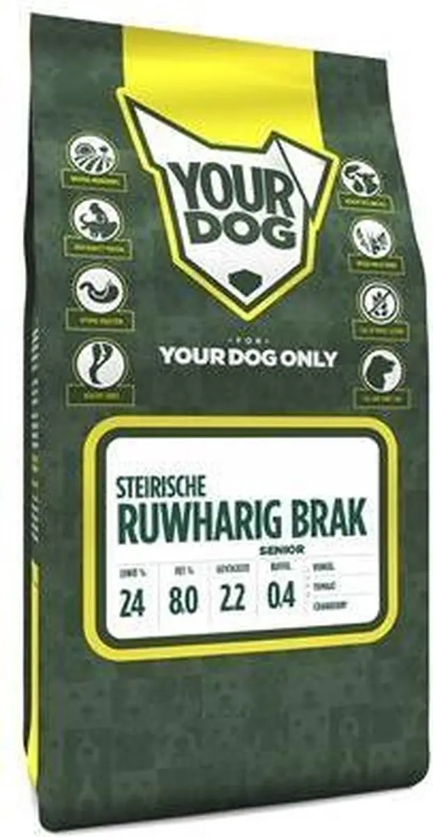 Yourdog Steirische Ruwharig Brak Senior Hondenbrokken - 12kg - afbeelding 2 van 2
