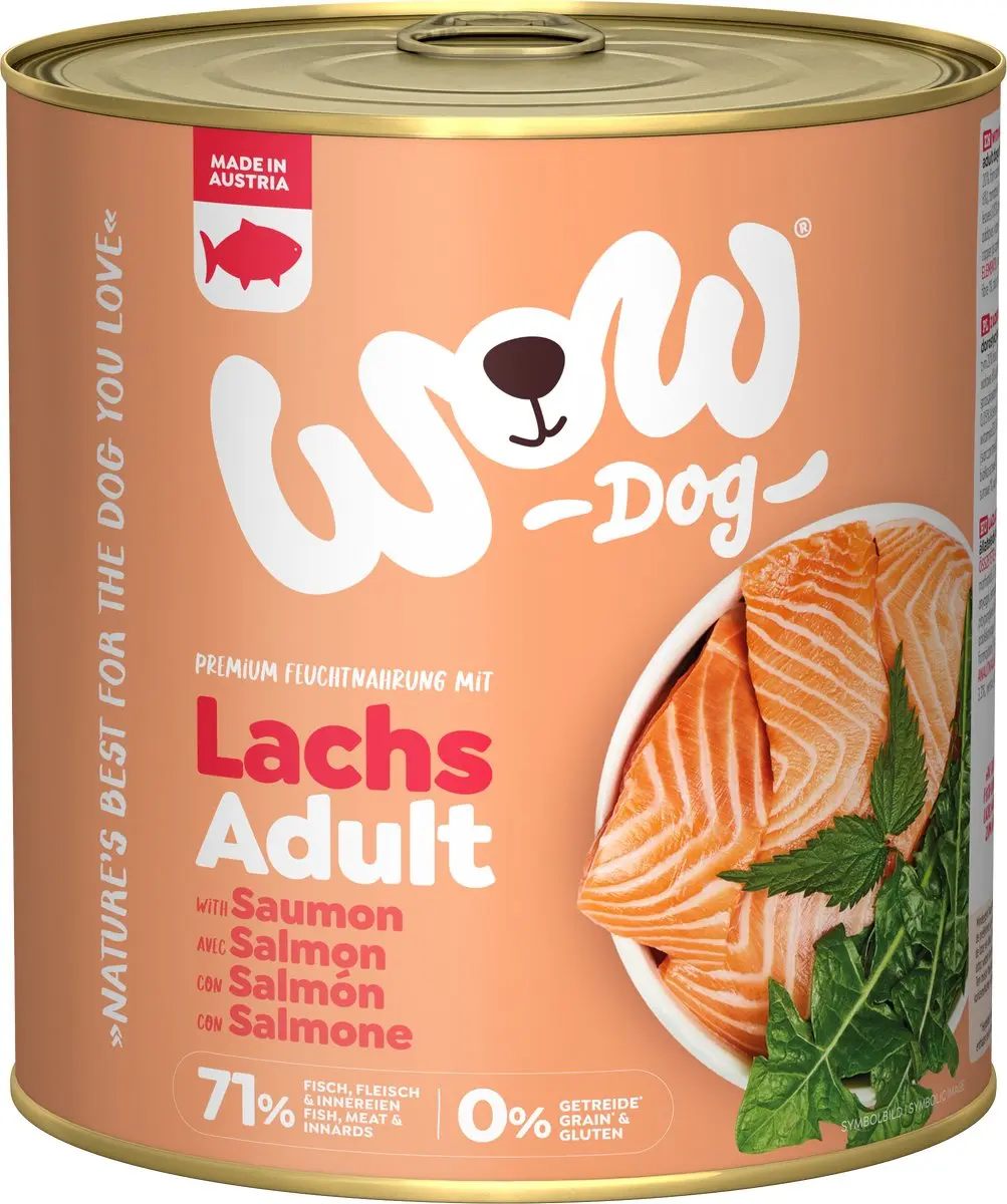 WOW Adult Zalm Hondenvoer Nat