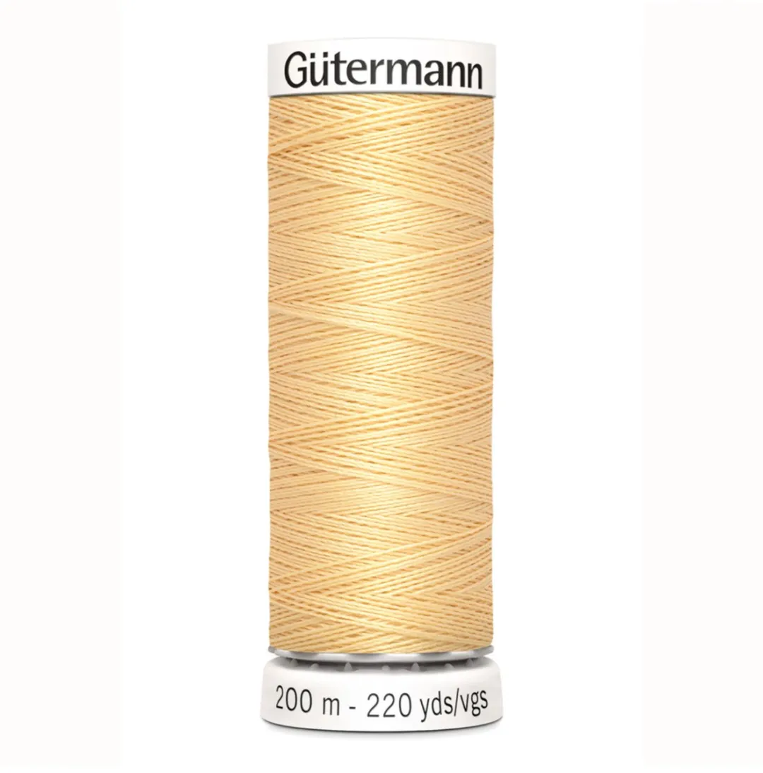 Gutermann Polyester Naaigaren Geel 200m