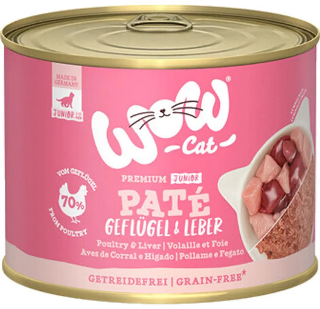 WOW Cat Wet Junior - Gevogelte & Lever - 400 g