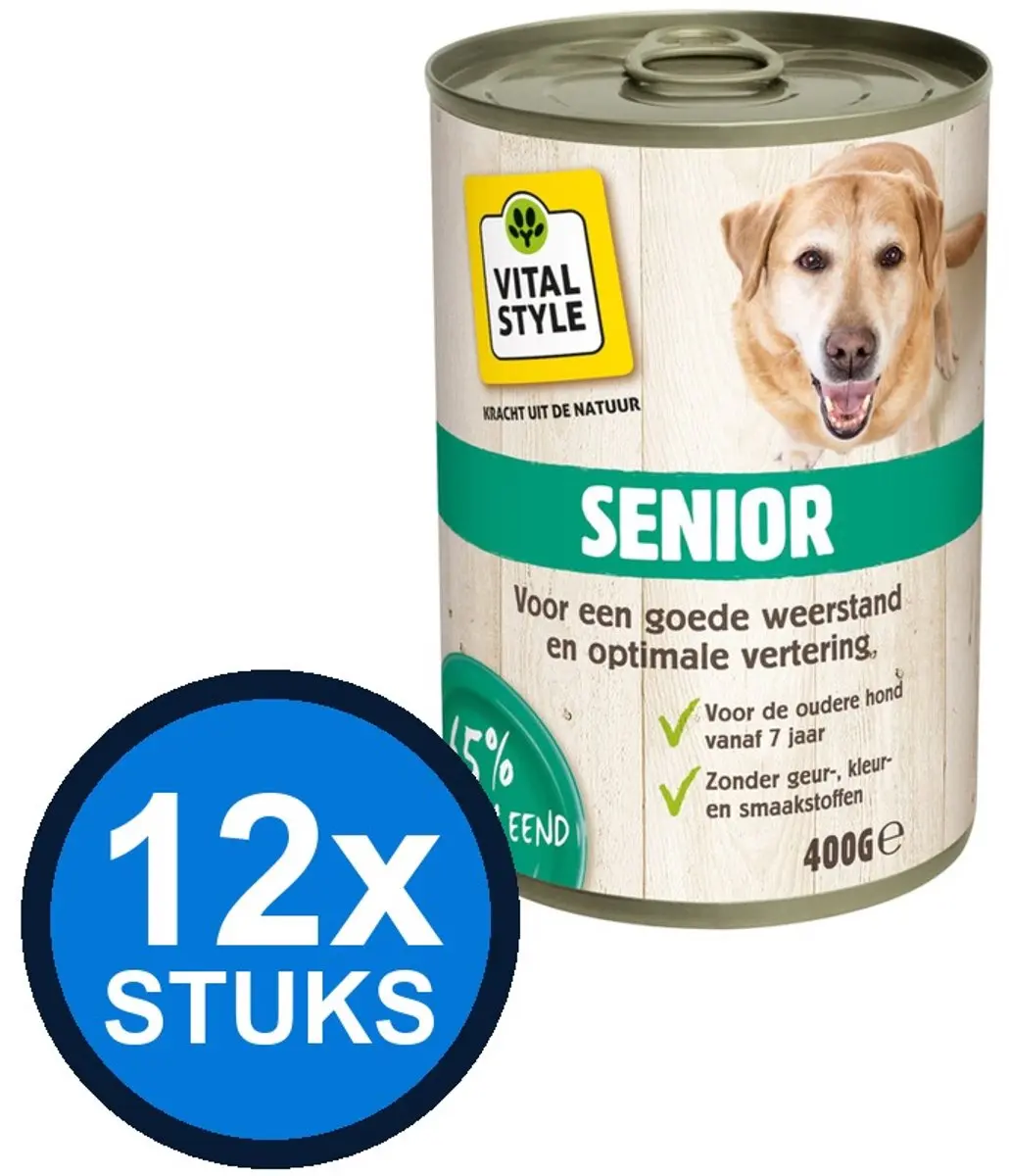 12x VITALstyle Hond Blik Senior