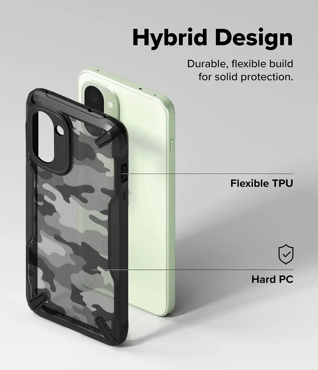 Ringke Fusion X Hoesje OnePlus 15R - Camo Zwart