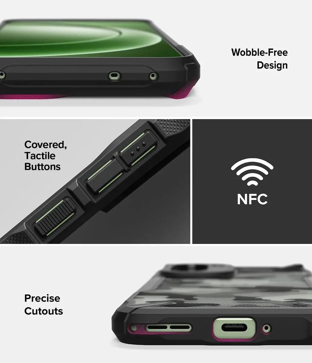 Ringke Fusion X Hoesje OnePlus 15R - Camo Zwart - afbeelding 6 van 6