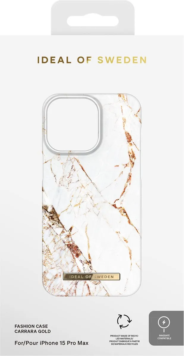 iDeal of Sweden iPhone 15 Pro Max Backcover - Carrara Gold - IDFCMS-I2367P-46