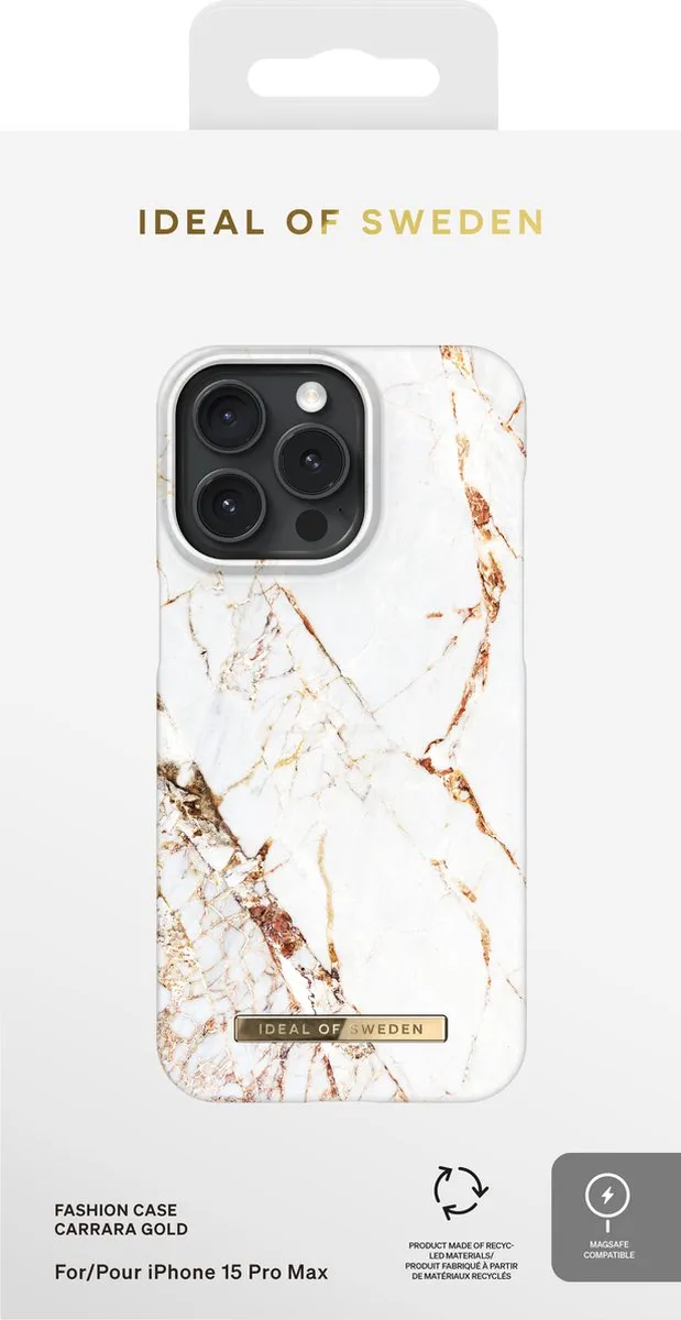 iDeal of Sweden iPhone 15 Pro Max Backcover - Carrara Gold - IDFCMS-I2367P-46