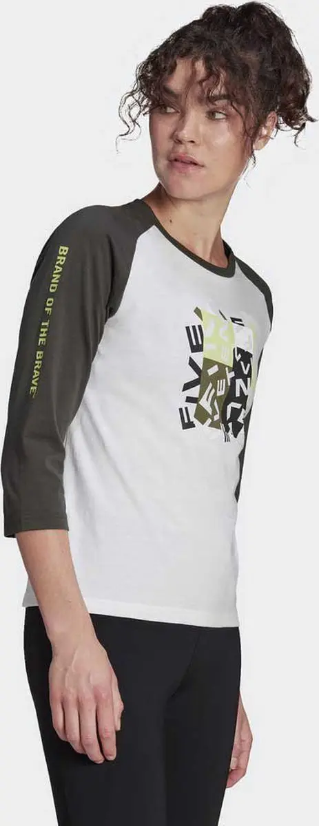 adidas Five Ten Graphic Dames T-shirt - Wit XS - afbeelding 4 van 6